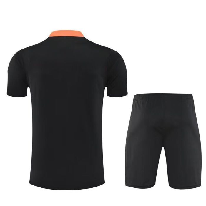 Adult Uniform 2025-2026 Brazil Black Soccer Training Jersey and Shorts Football Kits