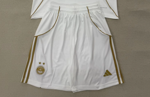 Fan Version 2025-2026 Aberdeen Third Away White Soccer Shorts Football Shorts