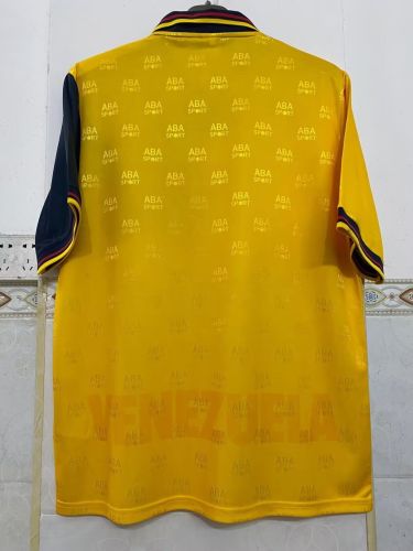 Retro Jersey 1998 Venezuela Away Yellow Soccer Jersey Vintage Football Shirt