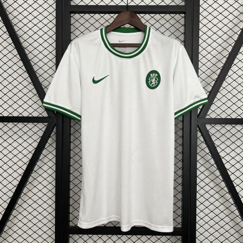 Fan Version 2025-2026 Sporting Lisbon White Special Edition Football Shirt Soccer Jersey