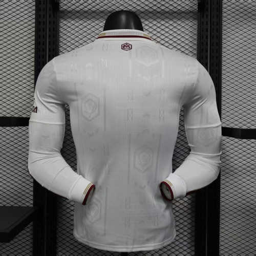 Long Sleeve Player Version 2025-2026 Arsenal Third Away White Footbal Shirt Soccer Jersey