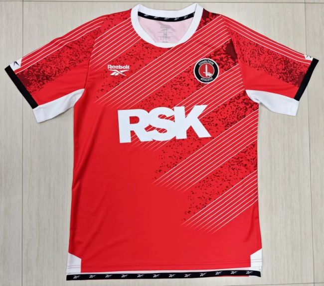 Fan Version 2025-2026 Charlton Athletic Home Soccer Jersey Football Shirt