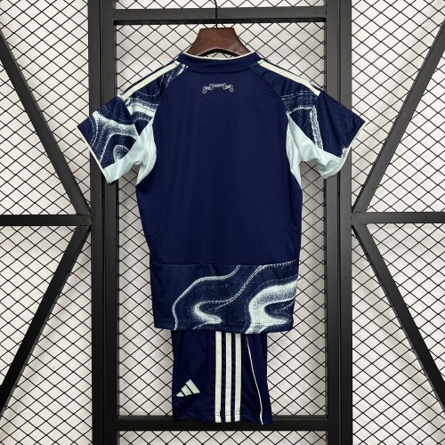Youth Uniform Kids Kit Ajax 2025-2026 Ajax Away Soccer Jersey Shorts Child Football Set