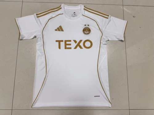 Fans Version 2025-2026 Aberdeen Third Away White Soccer Jersey Football Shirt