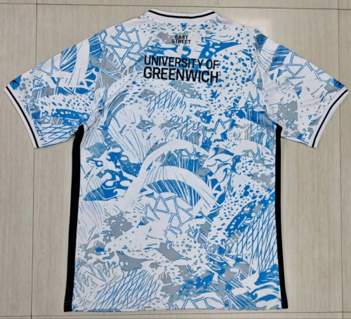 Fan Version 2025-2026 Charlton Athletic Away Soccer Jersey Football Shirt