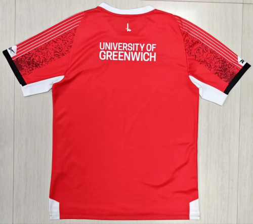 Fan Version 2025-2026 Charlton Athletic Home Soccer Jersey Football Shirt