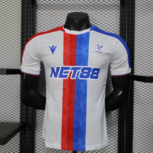 Palace Football Shirt Player Version 2025-2026 Crystal Palace Away White Soccer Jersey