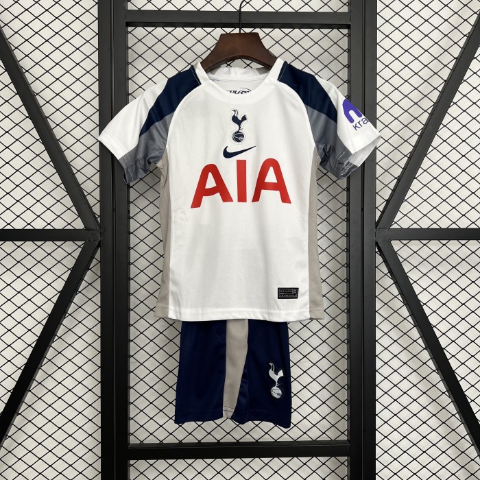 with Sponor Logo Youth Uniform Kids Kit TOT 2025-2026 Home Soccer Jersey Shorts Child Football Set
