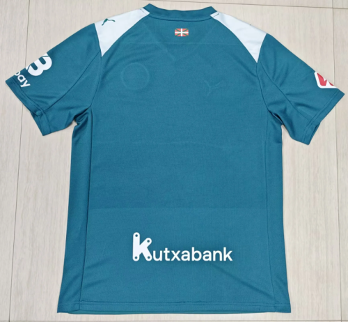 with LALIGA Patch Fan Version 2025-2026 Deportivo Alaves Third Away Green Soccer Jersey