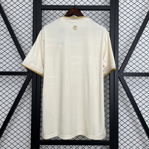 Fans Version 2025-2026 Flamengo Third Away White Soccer Jersey Football Shirt