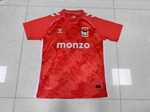 Fans Version 2025-2026 Coventry City Away Red Soccer Jersey Football Shirt