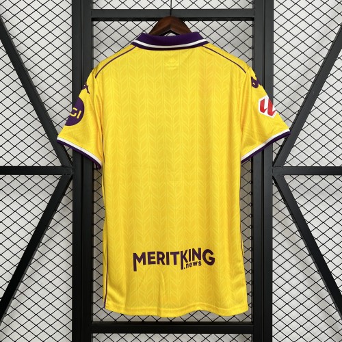 with LALIGA Patch Fans Version 2025-2026 Real Valladolid Third Away Yellow Soccer Jersey