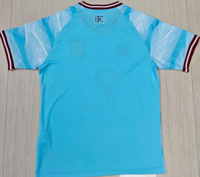 Fans version 2025-2026 Burnley Away Blue Soccer Jersey Football Shirt