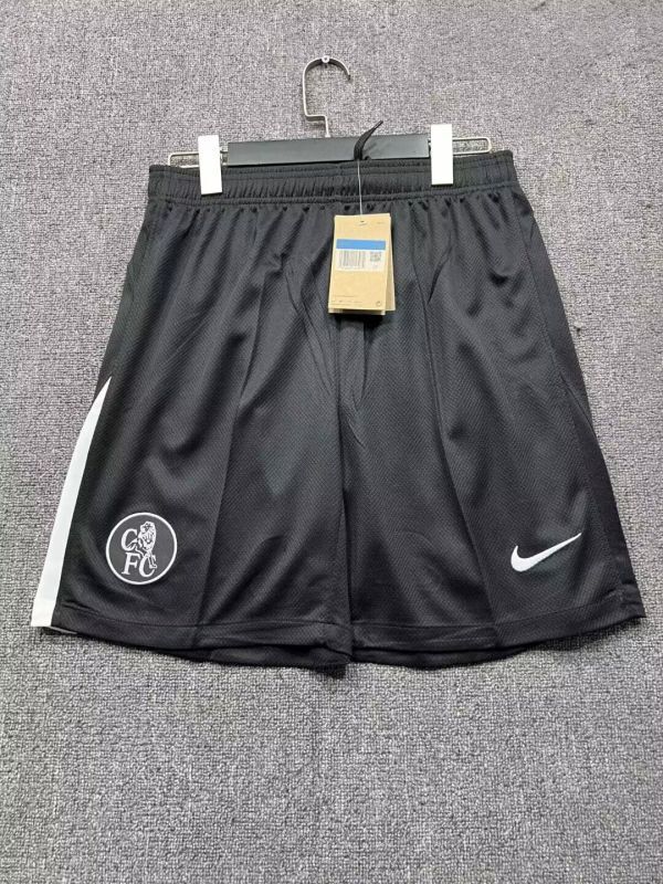 Fan Version 2025-2026 Chelsea Third Away Black Soccer Shorts Football Shorts