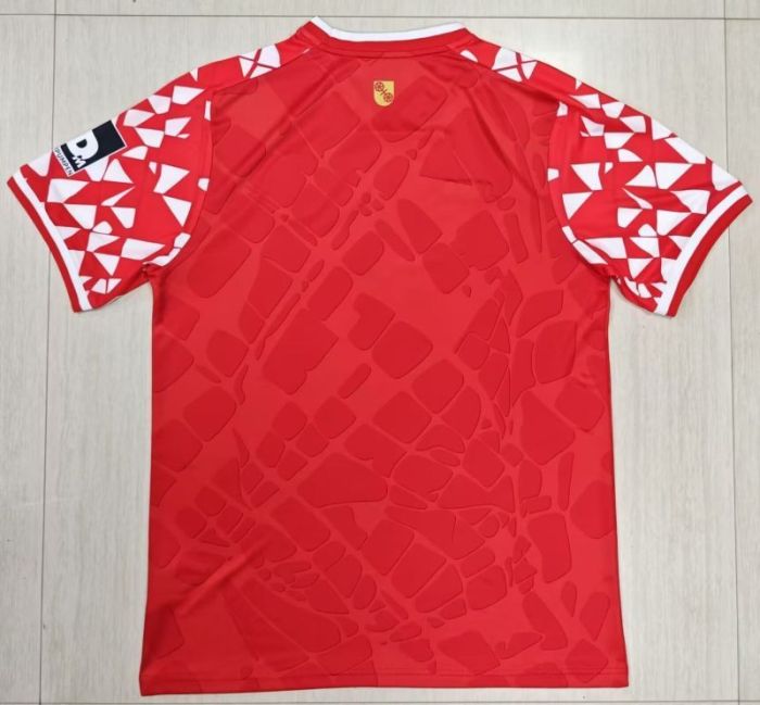 Fan Version 2025-2026 Mainz 05 Red Home Soccer Jersey Football Shirt