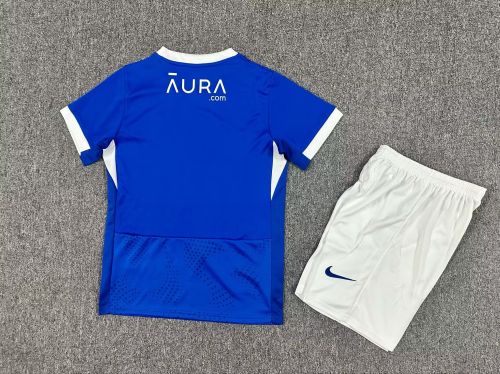 Youth Uniform Kids Kit 2025-2026 Portsmouth Home Soccer Jersey Shorts Child Football Set
