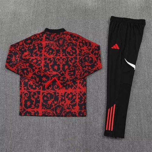 2025-2026 Liverpool Black/Red Soccer Training Sweater and Pants Football Kit