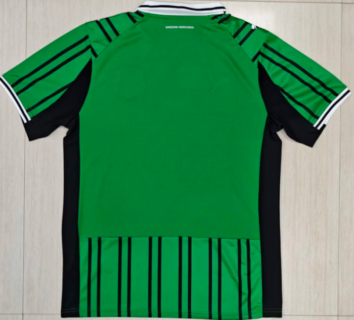 Fans Version 2025-2026 US Sassuolo Calcio Home Soccer Jersey Football Shirt