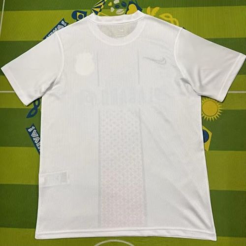 Fan Version 2025-2026 F.C. Alverca Away White Soccer Jersey Football Shirt