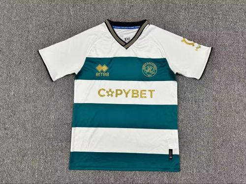 Fans Version 2025-2026 Queens Park Rangers Third Away White/Green Soccer Jersey Football Shirt