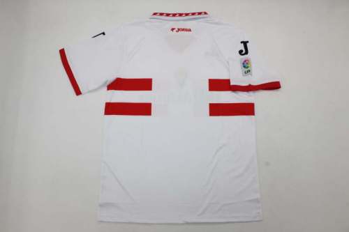 with LFP Patch Retro Jersey 1996-1997 Sporting Gijon Away White Soccer Jersey Vintage Football Shirt