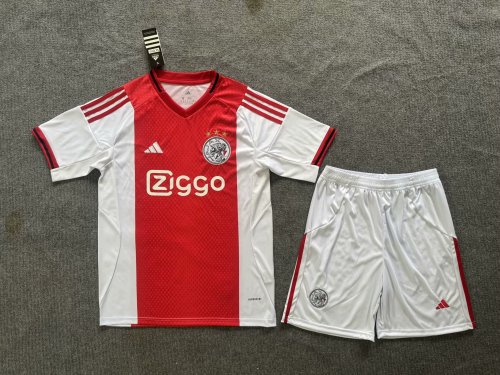 Adult Uniform 2025-2026 Ajax Home Soccer Jersey Shorts Football Kit