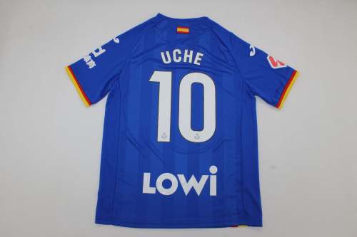 with LALIGA Patch Fans Version 2025-2026 Getafe UCHE 10 Home Soccer Jersey Football Shirt