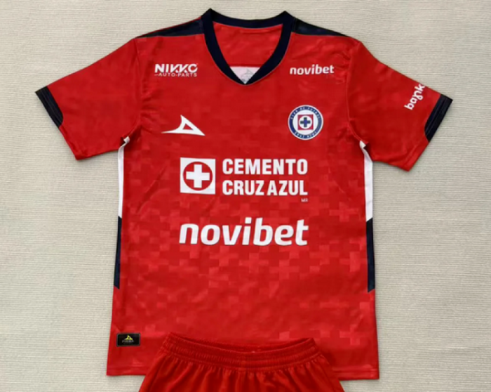 Fan Version 2025-2026 Cruz Azul Red Goalkeeper Soccer Jersey Football Shirt