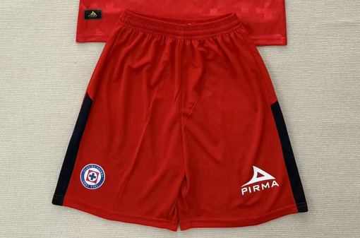 Fan Version 2025-2026 Cruz Azul Red Goalkeeper Soccer Shorts Football Shorts