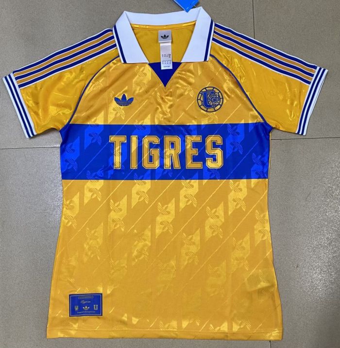 Women 2026 Tigres 65th Anniversary Yellow Soccer Jersey Girl Football Shirt