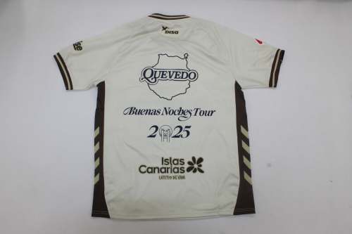 with LALIGA Patch Fan Version 2025-2026 Las Palmas Quevedo Version Soccer Jersey Football Shirt