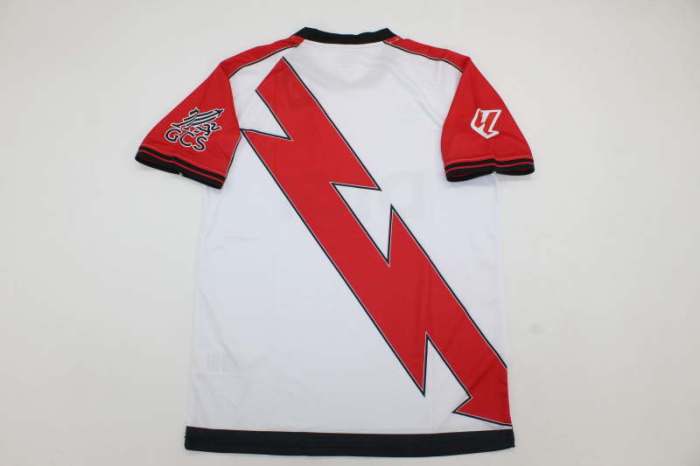 with LALIGA Patch Fans Version 2025-2026 Rayo Vallecano Home Soccer Jersey Football Shirt