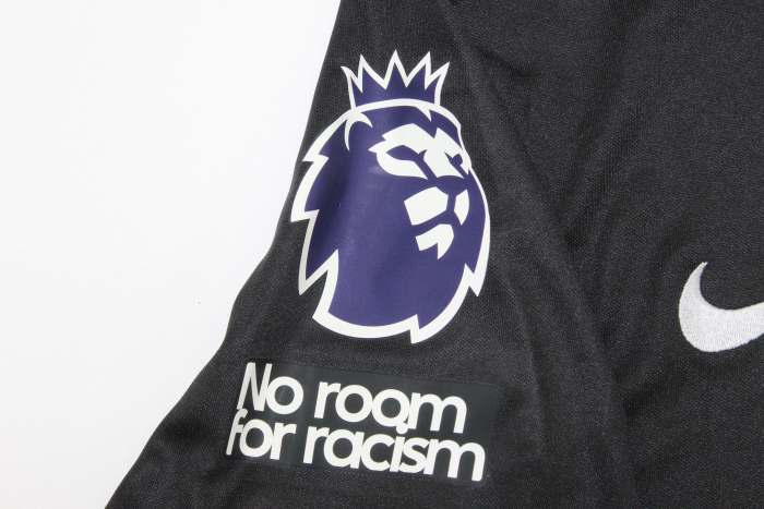 with Club World Cup Champions+No room For racism+EPL Patch Fan Version 2025-2026 Chelsea Third Away Black Soccer Jersey Football Shirt