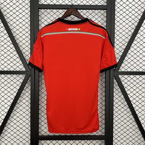 Retro Camisetas de Futbol 2014 Mexico Away Red Soccer Jersey Vintage Football Shirt