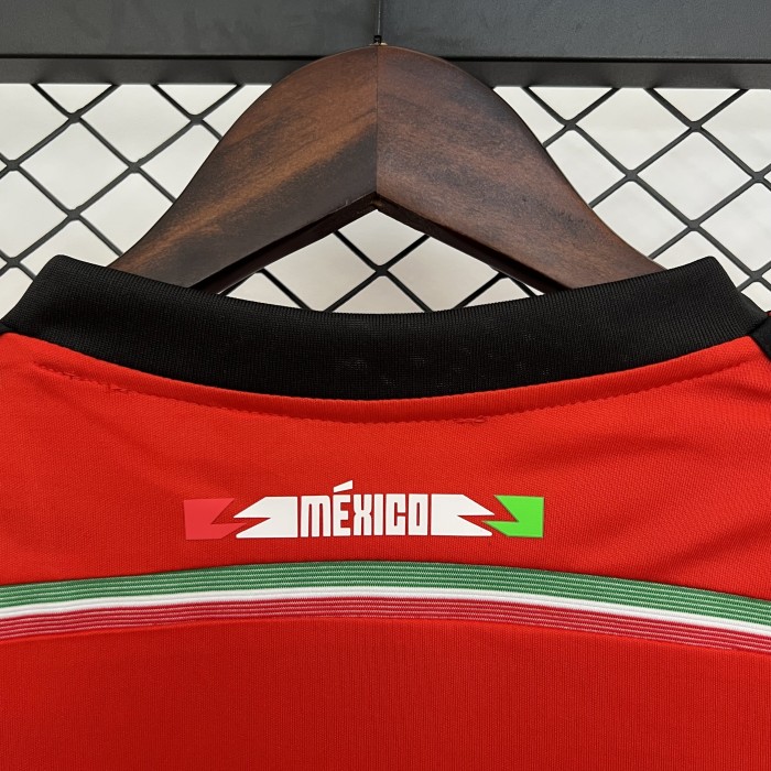 Retro Camisetas de Futbol 2014 Mexico Away Red Soccer Jersey Vintage Football Shirt