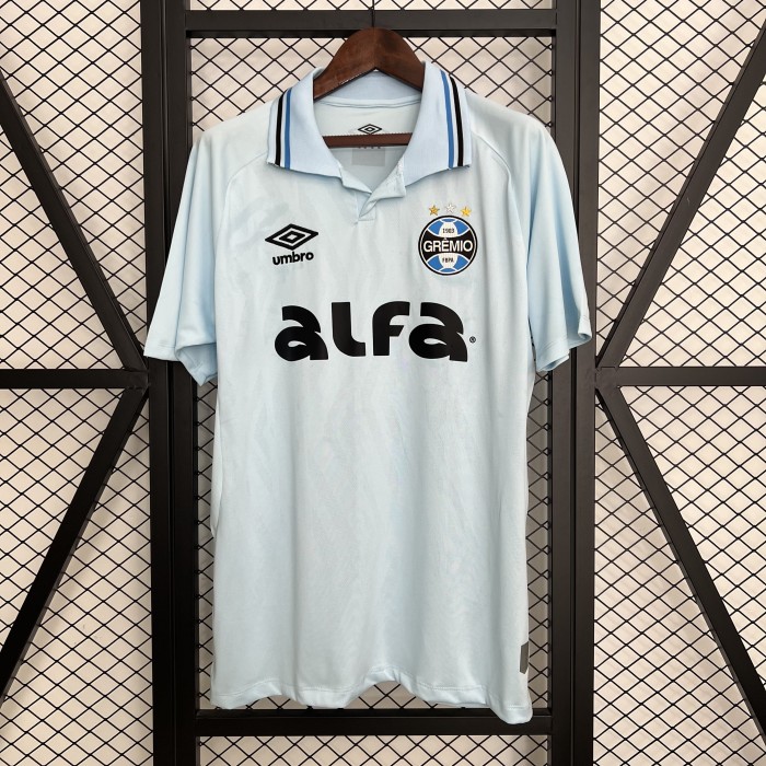 Fan Version 2025-2026 Gremio Away Blue Soccer Jersey Football Shirt