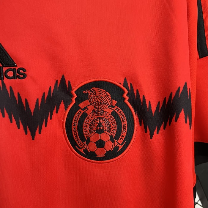 Retro Camisetas de Futbol 2014 Mexico Away Red Soccer Jersey Vintage Football Shirt