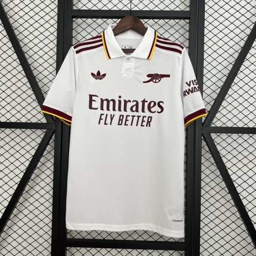 Fan Version Arsenal 2025-2026 Third Away White Soccer Jersey Football Shirt
