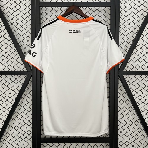 Fan Version Eintracht Frankfurt 2025-2026 Away White Football Shirt Soccer Jersey