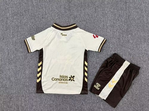 with LALIGA Patch Youth Uniform Kids Kit 2025-2026 Las Palmas Third Away Soccer Jersey Shorts Child Football Set