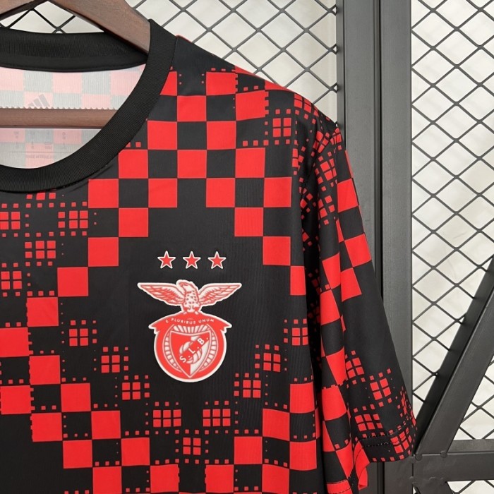 Fan Version 2025-2026 Benfica Red/Black Soccer Training Jersey Football Shirt