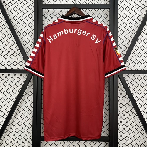 Retro Jersey 2000 HSV Hamburg SV Away Red Soccer Jersey Hamburger Vintage Football Shirt