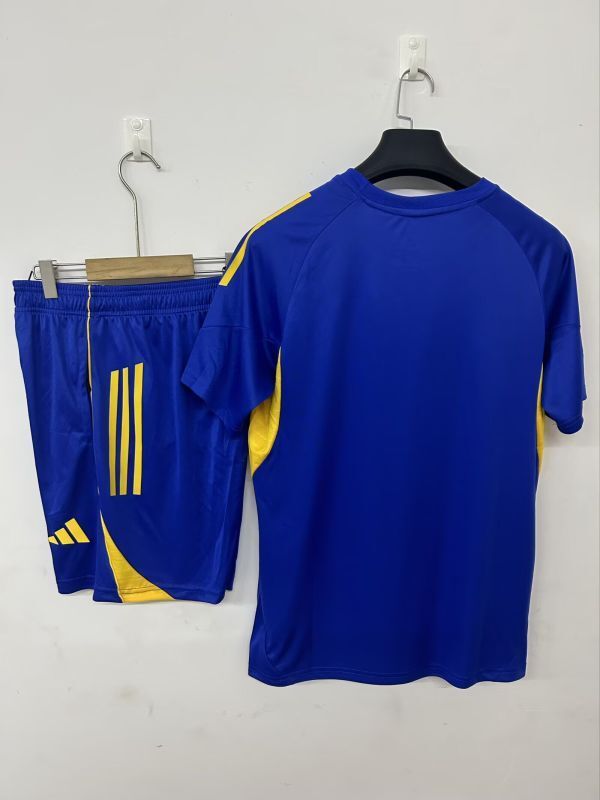 Adult Uniform 2025-2026 Tigres Dark Blue Soccer Training Jersey and Shorts Football Kits