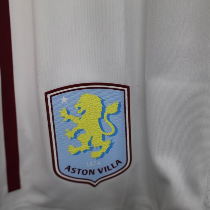 Player Version 2025-2026 Aston Villa Home Soccer Shorts Football Shorts