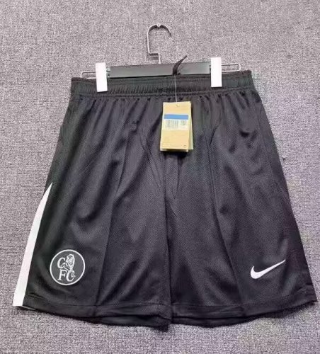 Fan Version 2025-2026 Chelsea Third Away Black Soccer Shorts Football Shorts