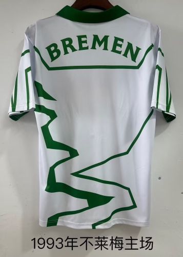 Retro Jersey 1993 Werder Bremen Home Soccer Jersey Vintage Football Shirt