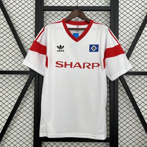 Retro Jersey 1988 HSV Hamburg SV Home Soccer Jersey Hamburger Vintage Football Shirt