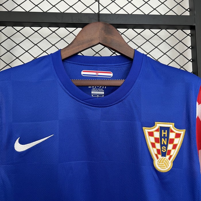 Retro Jersey 2010 Croatia Away Blue Soccer Jersey Vintage Football Shirt