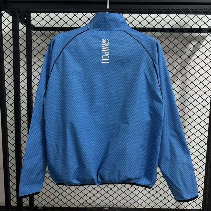 2025-2026 Napoli Blue Soccer Windbreaker Jacket Napoles Football Jacket