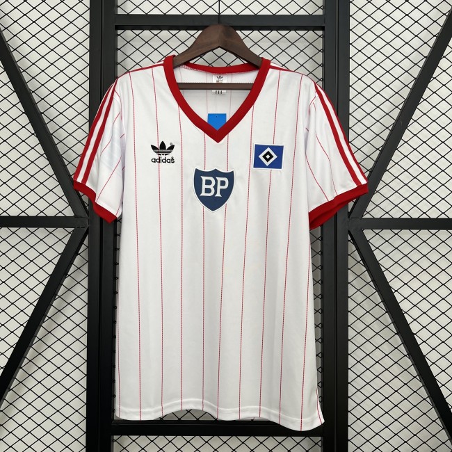 Retro Jersey 1984 HSV Hamburg SV Home Soccer Jersey Hamburger Vintage Football Shirt